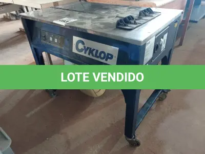 LOTE 493 - 01 MAQUINA ELÉTRICA ARQUEADORA DE FITA MODELO SP-4 MARCA CYKLOP 110V. (NO ESTADO) ATENÇÃO! FAZER A VISITAÇÃO ANTES DE ARREMATAR, NÃO SABEMOS SE FUNCIONA. LEILÃO NÃO TEM GARANTIA E NEM DEVOLUÇÃO, SUJEITO A POSSÍVEIS AVARIAS VISÍVEIS/OCULTAS E/OU AUSÊNCIA DE COMPONENTES.