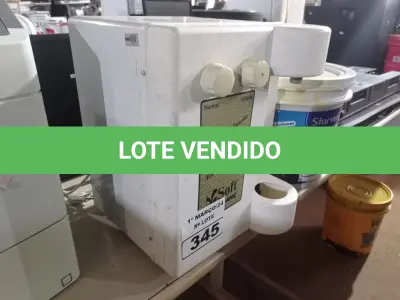 LOTE 345 - 01 PURIFICADOR DE ÁGUA MARCA SOFT. (NO ESTADO) ATENÇÃO! FAZER A VISITAÇÃO ANTES DE ARREMATAR, NÃO SABEMOS SE FUNCIONA. LEILÃO NÃO TEM GARANTIA E NEM DEVOLUÇÃO, SUJEITO A POSSÍVEIS AVARIAS VISÍVEIS/OCULTAS E/OU AUSÊNCIA DE COMPONENTES.