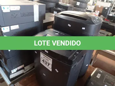 LOTE 437 - 02 FRAGMENTADORAS DE PAPEL. (NO ESTADO) ATENÇÃO! FAZER A VISITAÇÃO ANTES DE ARREMATAR, NÃO SABEMOS SE FUNCIONA. LEILÃO NÃO TEM GARANTIA E NEM DEVOLUÇÃO, SUJEITO A POSSÍVEIS AVARIAS VISÍVEIS/OCULTAS E/OU AUSÊNCIA DE COMPONENTES.