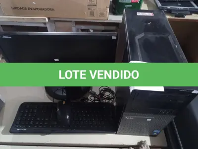 LOTE 344 - 01 CPU, 01 MONITOR E 01 TECLADO. (NO ESTADO) ATENÇÃO! FAZER A VISITAÇÃO ANTES DE ARREMATAR, NÃO SABEMOS SE FUNCIONA. LEILÃO NÃO TEM GARANTIA E NEM DEVOLUÇÃO, SUJEITO A POSSÍVEIS AVARIAS VISÍVEIS/OCULTAS E/OU AUSÊNCIA DE COMPONENTES.