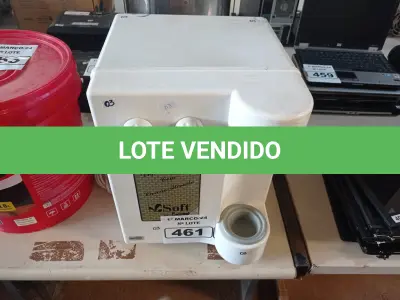 LOTE 461 - 01 PURIFICADOR DE ÁGUA NATURAL/GELADA MARCA SOFT. (NO ESTADO) ATENÇÃO! FAZER A VISITAÇÃO ANTES DE ARREMATAR, NÃO SABEMOS SE FUNCIONA. LEILÃO NÃO TEM GARANTIA E NEM DEVOLUÇÃO, SUJEITO A POSSÍVEIS AVARIAS VISÍVEIS/OCULTAS E/OU AUSÊNCIA DE COMPONENTES.