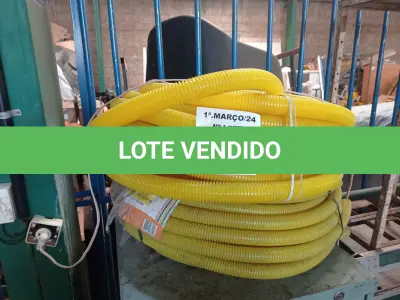 LOTE 442 - 02 ROLOS DE MANGUEIRA CORRUGADA. (NO ESTADO) ATENÇÃO! FAZER A VISITAÇÃO ANTES DE ARREMATAR, NÃO SABEMOS SE FUNCIONA. LEILÃO NÃO TEM GARANTIA E NEM DEVOLUÇÃO, SUJEITO A POSSÍVEIS AVARIAS VISÍVEIS/OCULTAS E/OU AUSÊNCIA DE COMPONENTES.