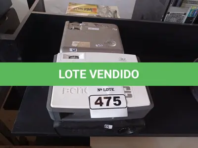 LOTE 475 - 04 PROJETORES MULTIMÍDIA PARA RETIRADA DE PEÇAS. (NO ESTADO) ATENÇÃO! FAZER A VISITAÇÃO ANTES DE ARREMATAR, NÃO SABEMOS SE FUNCIONA. LEILÃO NÃO TEM GARANTIA E NEM DEVOLUÇÃO, SUJEITO A POSSÍVEIS AVARIAS VISÍVEIS/OCULTAS E/OU AUSÊNCIA DE COMPONENTES.