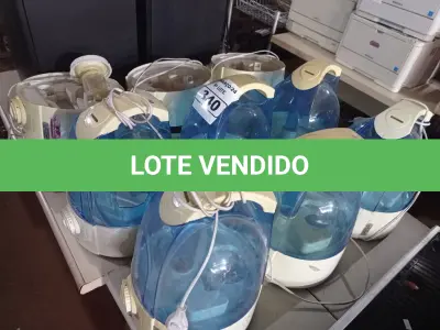 LOTE 340 - 01 LOTE COM VÁRIOS UMIDIFICADORES MARCAS E MODELOS DIVERSOS. (NO ESTADO) ATENÇÃO! FAZER A VISITAÇÃO ANTES DE ARREMATAR, NÃO SABEMOS SE FUNCIONA. LEILÃO NÃO TEM GARANTIA E NEM DEVOLUÇÃO, SUJEITO A POSSÍVEIS AVARIAS VISÍVEIS/OCULTAS E/OU AUSÊNCIA DE COMPONENTES.