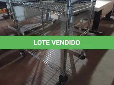 LOTE 338 - 01 CARRINHO PARA TRANSPORTE DE ALIMENTOS. (NO ESTADO) ATENÇÃO! FAZER A VISITAÇÃO ANTES DE ARREMATAR, NÃO SABEMOS SE FUNCIONA. LEILÃO NÃO TEM GARANTIA E NEM DEVOLUÇÃO, SUJEITO A POSSÍVEIS AVARIAS VISÍVEIS/OCULTAS E/OU AUSÊNCIA DE COMPONENTES.