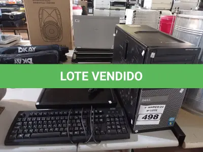 LOTE 498 - 01 CPU 01 MONITOR, 01 TECLADO E 01 MOUSE. (NO ESTADO) ATENÇÃO! FAZER A VISITAÇÃO ANTES DE ARREMATAR, NÃO SABEMOS SE FUNCIONA. LEILÃO NÃO TEM GARANTIA E NEM DEVOLUÇÃO, SUJEITO A POSSÍVEIS AVARIAS VISÍVEIS/OCULTAS E/OU AUSÊNCIA DE COMPONENTES.