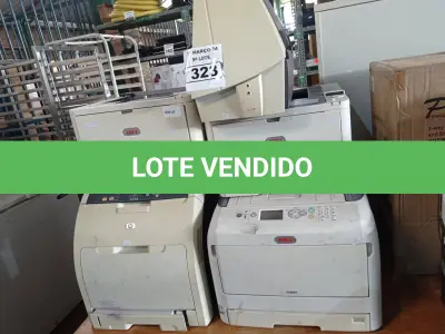 LOTE 323 - 05 IMPRESSORAS MARCAS E MODELOS DIVERSOS PARA RETIRADA DE PEÇAS. (NO ESTADO) ATENÇÃO! FAZER A VISITAÇÃO ANTES DE ARREMATAR, NÃO SABEMOS SE FUNCIONA. LEILÃO NÃO TEM GARANTIA E NEM DEVOLUÇÃO, SUJEITO A POSSÍVEIS AVARIAS VISÍVEIS/OCULTAS E/OU AUSÊNCIA DE COMPONENTES.