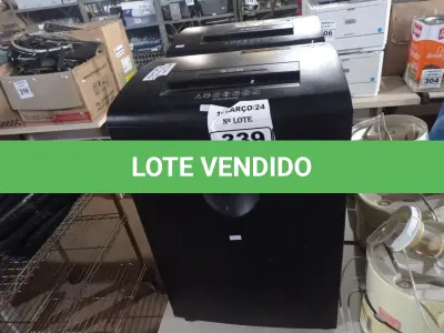 LOTE 339 - 02 FRAGMENTADORAS DE PAPEL. (NO ESTADO) ATENÇÃO! FAZER A VISITAÇÃO ANTES DE ARREMATAR, NÃO SABEMOS SE FUNCIONA. LEILÃO NÃO TEM GARANTIA E NEM DEVOLUÇÃO, SUJEITO A POSSÍVEIS AVARIAS VISÍVEIS/OCULTAS E/OU AUSÊNCIA DE COMPONENTES.