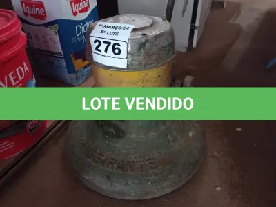 LOTE 276 - 01 ENCERADEIRA INDUSTRIAL MARCA BANDEIRANTE. (NO ESTADO) ATENÇÃO! FAZER A VISITAÇÃO ANTES DE ARREMATAR, NÃO SABEMOS SE FUNCIONA. LEILÃO NÃO TEM GARANTIA E NEM DEVOLUÇÃO, SUJEITO A POSSÍVEIS AVARIAS VISÍVEIS/OCULTAS E/OU AUSÊNCIA DE COMPONENTES.