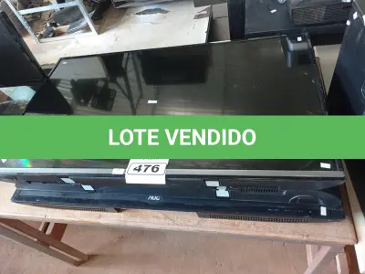 LOTE 476 - 03 TVS PARA RETIRADA DE PEÇAS. (NO ESTADO) ATENÇÃO! FAZER A VISITAÇÃO ANTES DE ARREMATAR, NÃO SABEMOS SE FUNCIONA. LEILÃO NÃO TEM GARANTIA E NEM DEVOLUÇÃO, SUJEITO A POSSÍVEIS AVARIAS VISÍVEIS/OCULTAS E/OU AUSÊNCIA DE COMPONENTES.