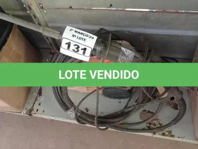 LOTE 131 - 01 LAVADORA DE ALTA PRESSÃO MARCA CHIAPERINI. (NO ESTADO) ATENÇÃO! FAZER A VISITAÇÃO ANTES DE ARREMATAR, NÃO SABEMOS SE FUNCIONA. LEILÃO NÃO TEM GARANTIA E NEM DEVOLUÇÃO, SUJEITO A POSSÍVEIS AVARIAS VISÍVEIS/OCULTAS E/OU AUSÊNCIA DE COMPONENTES.