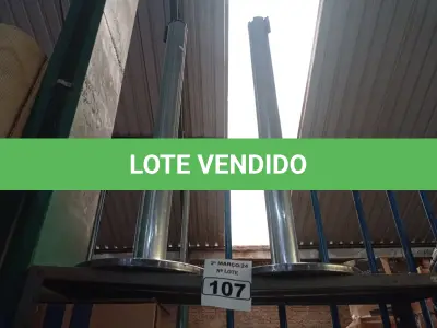 LOTE 107 - 02 SEPARADORES DE FILA. (NO ESTADO) ATENÇÃO! FAZER A VISITAÇÃO ANTES DE ARREMATAR, NÃO SABEMOS SE FUNCIONA. LEILÃO NÃO TEM GARANTIA E NEM DEVOLUÇÃO, SUJEITO A POSSÍVEIS AVARIAS VISÍVEIS/OCULTAS E/OU AUSÊNCIA DE COMPONENTES.