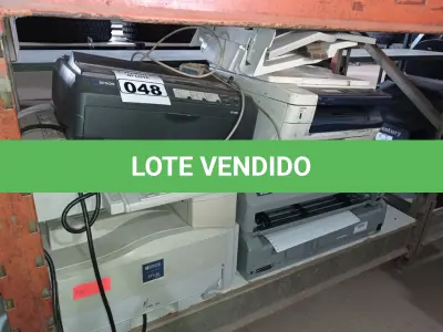 LOTE 048 - 01 LOTE COM VÁRIAS IMPRESSORAS MARCAS E MODELOS DIVERSOS. (NO ESTADO) ATENÇÃO! FAZER A VISITAÇÃO ANTES DE ARREMATAR, NÃO SABEMOS SE FUNCIONA. LEILÃO NÃO TEM GARANTIA E NEM DEVOLUÇÃO, SUJEITO A POSSÍVEIS AVARIAS VISÍVEIS/OCULTAS E/OU AUSÊNCIA DE COMPONENTES.