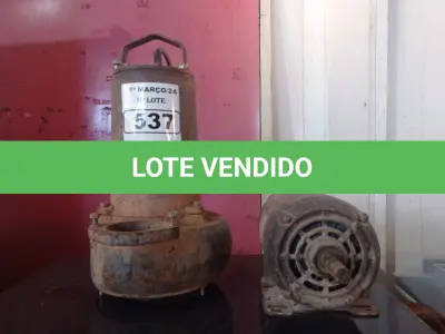 LOTE 537 - 02 MOTORES ELÉTRICOS. (NO ESTADO) ATENÇÃO! FAZER A VISITAÇÃO ANTES DE ARREMATAR, NÃO SABEMOS SE FUNCIONA. LEILÃO NÃO TEM GARANTIA E NEM DEVOLUÇÃO, SUJEITO A POSSÍVEIS AVARIAS VISÍVEIS/OCULTAS E/OU AUSÊNCIA DE COMPONENTES.
