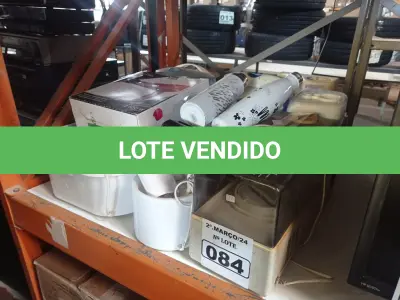 LOTE 084 - 01 LOTE COM UTENSÍLIOS DIVERSOS. (NO ESTADO) ATENÇÃO! FAZER A VISITAÇÃO ANTES DE ARREMATAR, NÃO SABEMOS SE FUNCIONA. LEILÃO NÃO TEM GARANTIA E NEM DEVOLUÇÃO, SUJEITO A POSSÍVEIS AVARIAS VISÍVEIS/OCULTAS E/OU AUSÊNCIA DE COMPONENTES.