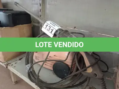 LOTE 131 - 01 LAVADORA DE ALTA PRESSÃO MARCA CHIAPERINI. (NO ESTADO) ATENÇÃO! FAZER A VISITAÇÃO ANTES DE ARREMATAR, NÃO SABEMOS SE FUNCIONA. LEILÃO NÃO TEM GARANTIA E NEM DEVOLUÇÃO, SUJEITO A POSSÍVEIS AVARIAS VISÍVEIS/OCULTAS E/OU AUSÊNCIA DE COMPONENTES.