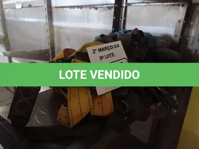 LOTE 104 - 05 CINTOS DE SEGURANÇA NO TRABALHO. (NO ESTADO) ATENÇÃO! FAZER A VISITAÇÃO ANTES DE ARREMATAR, NÃO SABEMOS SE FUNCIONA. LEILÃO NÃO TEM GARANTIA E NEM DEVOLUÇÃO, SUJEITO A POSSÍVEIS AVARIAS VISÍVEIS/OCULTAS E/OU AUSÊNCIA DE COMPONENTES.