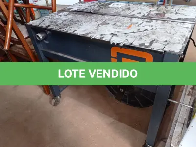 LOTE 554 - 01 MAQUINA ELÉTRICA ARQUEADORA DE FITA MARCA INTACTA 110V COM TRANSFORMADOR. (NO ESTADO) ATENÇÃO! FAZER A VISITAÇÃO ANTES DE ARREMATAR, NÃO SABEMOS SE FUNCIONA. LEILÃO NÃO TEM GARANTIA E NEM DEVOLUÇÃO, SUJEITO A POSSÍVEIS AVARIAS VISÍVEIS/OCULTAS E/OU AUSÊNCIA DE COMPONENTES.