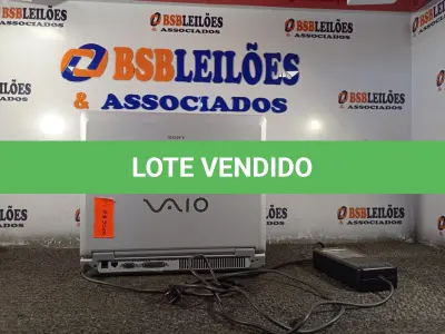 LOTE 033 - 01 NOTEBOOK MARCA SONY. (NO ESTADO) ATENÇÃO! FAZER A VISITAÇÃO ANTES DE ARREMATAR, NÃO SABEMOS SE FUNCIONA. LEILÃO NÃO TEM GARANTIA E NEM DEVOLUÇÃO, SUJEITO A POSSÍVEIS AVARIAS VISÍVEIS/OCULTAS E/OU AUSÊNCIA DE COMPONENTES.