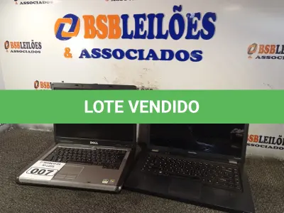LOTE 007 - 02 NOTEBOOK’S MARCAS E MODELOS DIVERSOS. (NO ESTADO) ATENÇÃO! FAZER A VISITAÇÃO ANTES DE ARREMATAR, NÃO SABEMOS SE FUNCIONA. LEILÃO NÃO TEM GARANTIA E NEM DEVOLUÇÃO, SUJEITO A POSSÍVEIS AVARIAS VISÍVEIS/OCULTAS E/OU AUSÊNCIA DE COMPONENTES.