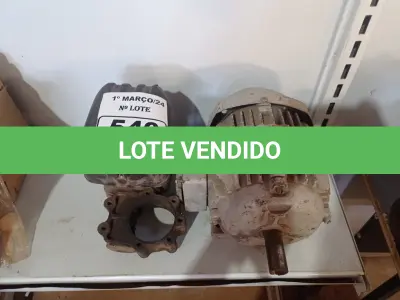 LOTE 540 - 01 MOTOR ELÉTRICO E 01 SUCATA DE MOTOR. (NO ESTADO) ATENÇÃO! FAZER A VISITAÇÃO ANTES DE ARREMATAR, NÃO SABEMOS SE FUNCIONA. LEILÃO NÃO TEM GARANTIA E NEM DEVOLUÇÃO, SUJEITO A POSSÍVEIS AVARIAS VISÍVEIS/OCULTAS E/OU AUSÊNCIA DE COMPONENTES.