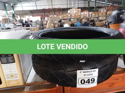 LOTE 049 - 02 PNEUS DE MOTO. (NO ESTADO) ATENÇÃO! FAZER A VISITAÇÃO ANTES DE ARREMATAR, NÃO SABEMOS SE FUNCIONA. LEILÃO NÃO TEM GARANTIA E NEM DEVOLUÇÃO, SUJEITO A POSSÍVEIS AVARIAS VISÍVEIS/OCULTAS E/OU AUSÊNCIA DE COMPONENTES.