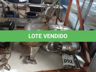 LOTE 092 - 02 PONTEIRAS PARA ESCAPAMENTO. (NO ESTADO) ATENÇÃO! FAZER A VISITAÇÃO ANTES DE ARREMATAR, NÃO SABEMOS SE FUNCIONA. LEILÃO NÃO TEM GARANTIA E NEM DEVOLUÇÃO, SUJEITO A POSSÍVEIS AVARIAS VISÍVEIS/OCULTAS E/OU AUSÊNCIA DE COMPONENTES.