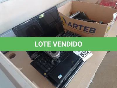 LOTE 532 - 04 NOTEBOOKS, 02 TECLADOS E 01 MÁQUINA FOTOGRÁFICA ANTIGA PARA RETIRADA DE PEÇAS, (NO ESTADO) ATENÇÃO! FAZER A VISITAÇÃO ANTES DE ARREMATAR, NÃO SABEMOS SE FUNCIONA. LEILÃO NÃO TEM GARANTIA E NEM DEVOLUÇÃO, SUJEITO A POSSÍVEIS AVARIAS VISÍVEIS/OCULTAS E/OU AUSÊNCIA DE COMPONENTES.