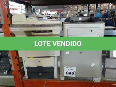 LOTE 046 - 04 IMPRESSORAS MARCAS E MODELOS DIVERSOS. (NO ESTADO) ATENÇÃO! FAZER A VISITAÇÃO ANTES DE ARREMATAR, NÃO SABEMOS SE FUNCIONA. LEILÃO NÃO TEM GARANTIA E NEM DEVOLUÇÃO, SUJEITO A POSSÍVEIS AVARIAS VISÍVEIS/OCULTAS E/OU AUSÊNCIA DE COMPONENTES.