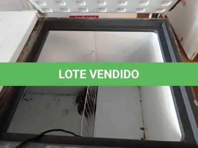 LOTE 085 - 01 FREEZER HORIZONTAL 02 TAMPAS 220V. (NO ESTADO) ATENÇÃO! FAZER A VISITAÇÃO ANTES DE ARREMATAR, NÃO SABEMOS SE FUNCIONA. LEILÃO NÃO TEM GARANTIA E NEM DEVOLUÇÃO, SUJEITO A POSSÍVEIS AVARIAS VISÍVEIS/OCULTAS E/OU AUSÊNCIA DE COMPONENTES.