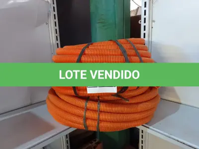 LOTE 543 - 02 ROLOS DE MANGUEIRA CORRUGADA. (NO ESTADO) ATENÇÃO! FAZER A VISITAÇÃO ANTES DE ARREMATAR, NÃO SABEMOS SE FUNCIONA. LEILÃO NÃO TEM GARANTIA E NEM DEVOLUÇÃO, SUJEITO A POSSÍVEIS AVARIAS VISÍVEIS/OCULTAS E/OU AUSÊNCIA DE COMPONENTES.