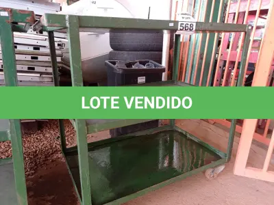 LOTE 568 - 01 CARRINHO DE FERRO COM RODINHAS E 03 BANDEJAS. (NO ESTADO) ATENÇÃO! FAZER A VISITAÇÃO ANTES DE ARREMATAR, NÃO SABEMOS SE FUNCIONA. LEILÃO NÃO TEM GARANTIA E NEM DEVOLUÇÃO, SUJEITO A POSSÍVEIS AVARIAS VISÍVEIS/OCULTAS E/OU AUSÊNCIA DE COMPONENTES.