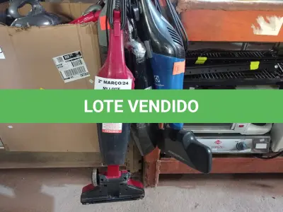 LOTE 071 - 04 ASPIRADORES DE PÓ MARCAS E MODELOS DIVERSOS. (NO ESTADO) ATENÇÃO! FAZER A VISITAÇÃO ANTES DE ARREMATAR, NÃO SABEMOS SE FUNCIONA. LEILÃO NÃO TEM GARANTIA E NEM DEVOLUÇÃO, SUJEITO A POSSÍVEIS AVARIAS VISÍVEIS/OCULTAS E/OU AUSÊNCIA DE COMPONENTES.