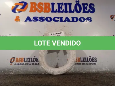 LOTE 140 - 01 ROLO DE CABO FLEXÍVEL 100M 1X2,5MM NA COR BRANCA(NOVO). (NO ESTADO) ATENÇÃO! FAZER A VISITAÇÃO ANTES DE ARREMATAR, NÃO SABEMOS SE FUNCIONA. LEILÃO NÃO TEM GARANTIA E NEM DEVOLUÇÃO, SUJEITO A POSSÍVEIS AVARIAS VISÍVEIS/OCULTAS E/OU AUSÊNCIA DE COMPONENTES.