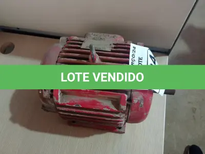 LOTE 534 - 01 MOTOR ELÉTRICO. (NO ESTADO) ATENÇÃO! FAZER A VISITAÇÃO ANTES DE ARREMATAR, NÃO SABEMOS SE FUNCIONA. LEILÃO NÃO TEM GARANTIA E NEM DEVOLUÇÃO, SUJEITO A POSSÍVEIS AVARIAS VISÍVEIS/OCULTAS E/OU AUSÊNCIA DE COMPONENTES.