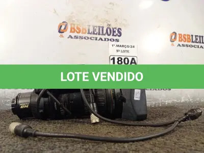 LOTE 180 - 01 LENTE PARA CÂMERA PROFISSIONAL, MODELO ZA17X7.6BMD-DSDB MARCA FUJIFILM(NOVO) (NO ESTADO) ATENÇÃO! FAZER A VISITAÇÃO ANTES DE ARREMATAR, NÃO SABEMOS SE FUNCIONA. LEILÃO NÃO TEM GARANTIA E NEM DEVOLUÇÃO, SUJEITO A POSSÍVEIS AVARIAS VISÍVEIS/OCULTAS E/OU AUSÊNCIA DE COMPONENTES.