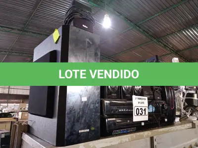LOTE 031 - 02 APARELHOS DE DVD HOME THEATER MARCAS E MODELOS DIVERSOS. (NO ESTADO) ATENÇÃO! FAZER A VISITAÇÃO ANTES DE ARREMATAR, NÃO SABEMOS SE FUNCIONA. LEILÃO NÃO TEM GARANTIA E NEM DEVOLUÇÃO, SUJEITO A POSSÍVEIS AVARIAS VISÍVEIS/OCULTAS E/OU AUSÊNCIA DE COMPONENTES.
