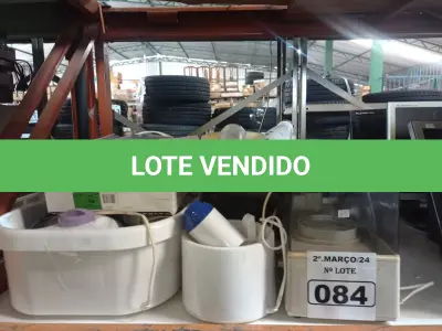 LOTE 084 - 01 LOTE COM UTENSÍLIOS DIVERSOS. (NO ESTADO) ATENÇÃO! FAZER A VISITAÇÃO ANTES DE ARREMATAR, NÃO SABEMOS SE FUNCIONA. LEILÃO NÃO TEM GARANTIA E NEM DEVOLUÇÃO, SUJEITO A POSSÍVEIS AVARIAS VISÍVEIS/OCULTAS E/OU AUSÊNCIA DE COMPONENTES.