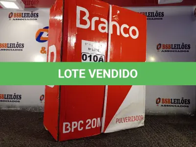 LOTE 010 - 01 PULVERIZADOR COSTAL BPC-20-BRANCO. (NOVO) (NO ESTADO) ATENÇÃO! FAZER A VISITAÇÃO ANTES DE ARREMATAR, NÃO SABEMOS SE FUNCIONA. LEILÃO NÃO TEM GARANTIA E NEM DEVOLUÇÃO, SUJEITO A POSSÍVEIS AVARIAS VISÍVEIS/OCULTAS E/OU AUSÊNCIA DE COMPONENTES.