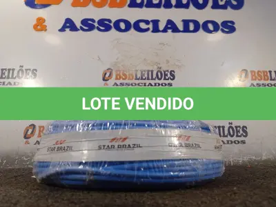 LOTE 060 - 01 ROLO DE CABO FLEXÍVEL 100M 1X10MM NA COR AZUL(NOVO). (NO ESTADO) ATENÇÃO! FAZER A VISITAÇÃO ANTES DE ARREMATAR, NÃO SABEMOS SE FUNCIONA. LEILÃO NÃO TEM GARANTIA E NEM DEVOLUÇÃO, SUJEITO A POSSÍVEIS AVARIAS VISÍVEIS/OCULTAS E/OU AUSÊNCIA DE COMPONENTES.