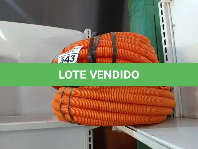 LOTE 543 - 02 ROLOS DE MANGUEIRA CORRUGADA. (NO ESTADO) ATENÇÃO! FAZER A VISITAÇÃO ANTES DE ARREMATAR, NÃO SABEMOS SE FUNCIONA. LEILÃO NÃO TEM GARANTIA E NEM DEVOLUÇÃO, SUJEITO A POSSÍVEIS AVARIAS VISÍVEIS/OCULTAS E/OU AUSÊNCIA DE COMPONENTES.