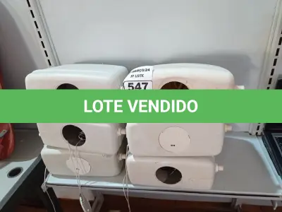 LOTE 547 - 06 CAIXAS DE DESCARGA.  (NO ESTADO) ATENÇÃO! FAZER A VISITAÇÃO ANTES DE ARREMATAR, NÃO SABEMOS SE FUNCIONA. LEILÃO NÃO TEM GARANTIA E NEM DEVOLUÇÃO, SUJEITO A POSSÍVEIS AVARIAS VISÍVEIS/OCULTAS E/OU AUSÊNCIA DE COMPONENTES.