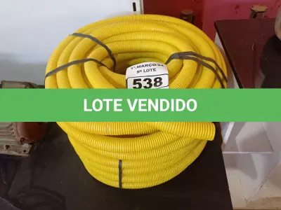 LOTE 538 - 02 ROLOS DE MANGUEIRA CORRUGADA. (NO ESTADO) ATENÇÃO! FAZER A VISITAÇÃO ANTES DE ARREMATAR, NÃO SABEMOS SE FUNCIONA. LEILÃO NÃO TEM GARANTIA E NEM DEVOLUÇÃO, SUJEITO A POSSÍVEIS AVARIAS VISÍVEIS/OCULTAS E/OU AUSÊNCIA DE COMPONENTES.