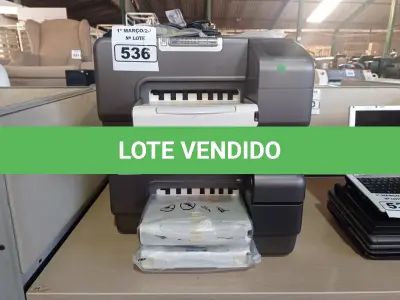 LOTE 536 - 02 IMPRESSORAS MODELO 1200WN MARCA HP BUSINESS. (NO ESTADO) ATENÇÃO! FAZER A VISITAÇÃO ANTES DE ARREMATAR, NÃO SABEMOS SE FUNCIONA. LEILÃO NÃO TEM GARANTIA E NEM DEVOLUÇÃO, SUJEITO A POSSÍVEIS AVARIAS VISÍVEIS/OCULTAS E/OU AUSÊNCIA DE COMPONENTES.