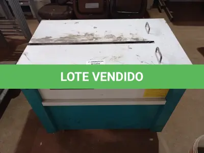LOTE 562 - 01 MAQUINA ELÉTRICA ARQUEADORA DE FITA. (NO ESTADO) ATENÇÃO! FAZER A VISITAÇÃO ANTES DE ARREMATAR, NÃO SABEMOS SE FUNCIONA. LEILÃO NÃO TEM GARANTIA E NEM DEVOLUÇÃO, SUJEITO A POSSÍVEIS AVARIAS VISÍVEIS/OCULTAS E/OU AUSÊNCIA DE COMPONENTES.