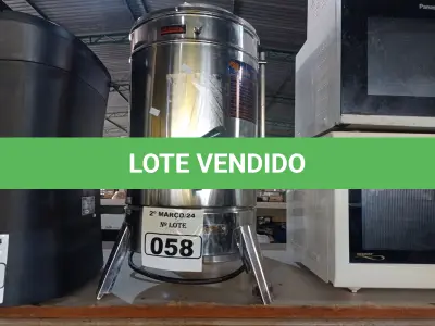 LOTE 058 - 02 CAFETEIRAS INDUSTRIAL. (NO ESTADO) ATENÇÃO! FAZER A VISITAÇÃO ANTES DE ARREMATAR, NÃO SABEMOS SE FUNCIONA. LEILÃO NÃO TEM GARANTIA E NEM DEVOLUÇÃO, SUJEITO A POSSÍVEIS AVARIAS VISÍVEIS/OCULTAS E/OU AUSÊNCIA DE COMPONENTES.