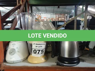 LOTE 075 - 01 LOTE COM UTENSÍLIOS DIVERSOS. (NO ESTADO) ATENÇÃO! FAZER A VISITAÇÃO ANTES DE ARREMATAR, NÃO SABEMOS SE FUNCIONA. LEILÃO NÃO TEM GARANTIA E NEM DEVOLUÇÃO, SUJEITO A POSSÍVEIS AVARIAS VISÍVEIS/OCULTAS E/OU AUSÊNCIA DE COMPONENTES.