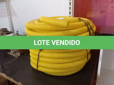 LOTE 538 - 02 ROLOS DE MANGUEIRA CORRUGADA. (NO ESTADO) ATENÇÃO! FAZER A VISITAÇÃO ANTES DE ARREMATAR, NÃO SABEMOS SE FUNCIONA. LEILÃO NÃO TEM GARANTIA E NEM DEVOLUÇÃO, SUJEITO A POSSÍVEIS AVARIAS VISÍVEIS/OCULTAS E/OU AUSÊNCIA DE COMPONENTES.