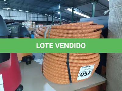 LOTE 052 - 02 ROLOS DE MANGUEIRA CORRUGADA. (NO ESTADO) ATENÇÃO! FAZER A VISITAÇÃO ANTES DE ARREMATAR, NÃO SABEMOS SE FUNCIONA. LEILÃO NÃO TEM GARANTIA E NEM DEVOLUÇÃO, SUJEITO A POSSÍVEIS AVARIAS VISÍVEIS/OCULTAS E/OU AUSÊNCIA DE COMPONENTES.