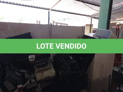 LOTE 550 - 01 LOTE DE SUCATAS DE IMPRESSORAS E MATERIAIS DIVERSOS. (NO ESTADO) ATENÇÃO! FAZER A VISITAÇÃO ANTES DE ARREMATAR, NÃO SABEMOS SE FUNCIONA. LEILÃO NÃO TEM GARANTIA E NEM DEVOLUÇÃO, SUJEITO A POSSÍVEIS AVARIAS VISÍVEIS/OCULTAS E/OU AUSÊNCIA DE COMPONENTES.